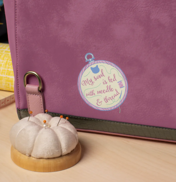 Vendula Sewing Shop Raspberry Edition Shoulder Backpack Converter Bag