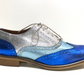 Rock n Dot Francesca Metallic Blues