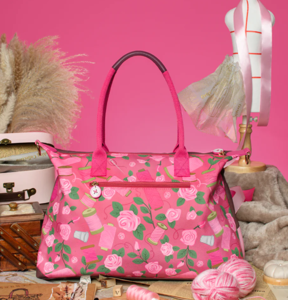 Vendula Pink Ribbon Sewing Box Scrapbook Bonnie Weekender