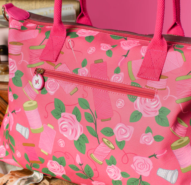 Vendula Pink Ribbon Sewing Box Scrapbook Bonnie Weekender