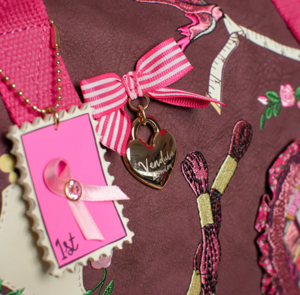 Vendula Pink Ribbon Sewing Box Scrapbook Bonnie Weekender