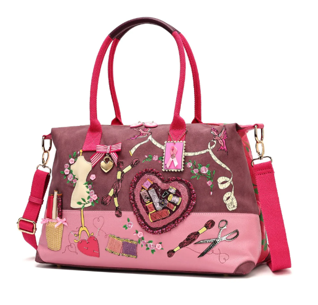 Vendula Pink Ribbon Sewing Box Scrapbook Bonnie Weekender