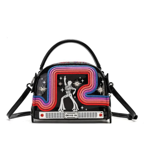 Vendula Kittys Drive In Movie Caturday Night Fever Cattilac Bag