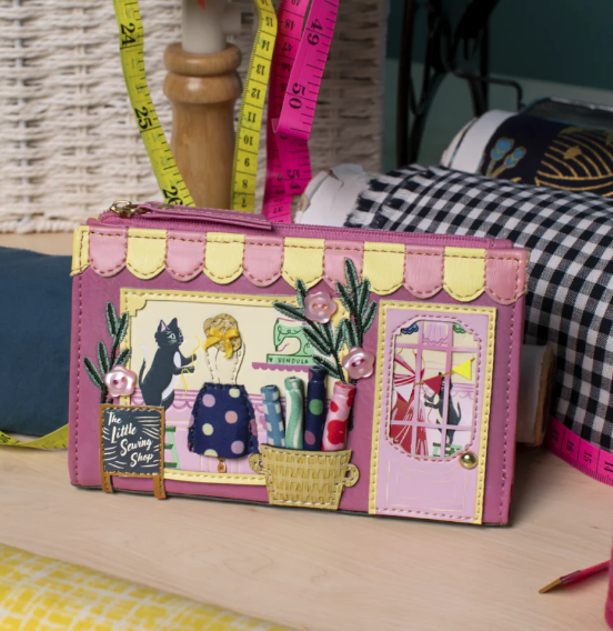 Vendula Sewing Shop Raspberry Edition Compact Folding Wallet