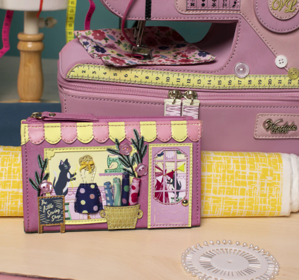 Vendula Sewing Shop Raspberry Edition Compact Folding Wallet
