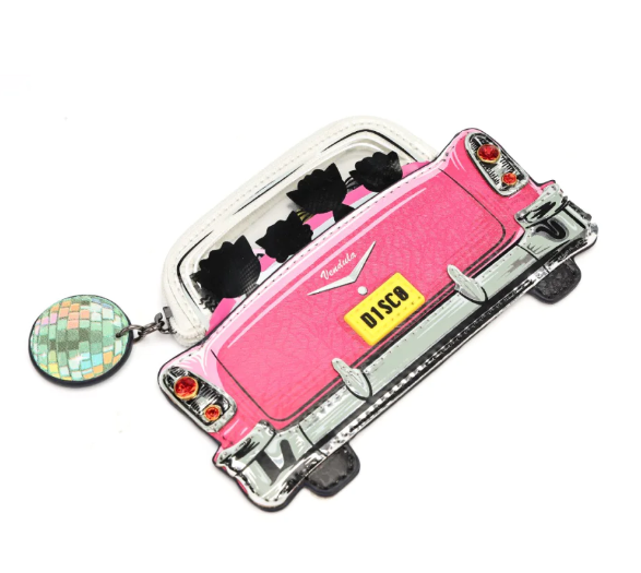 Vendula Kittys Drive In Movie Caturday Night Fever Catillac Coin Purse