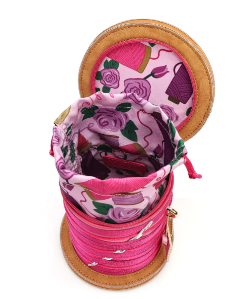 Vendula Pink Ribbon Sewing Box Scrapbook Cotton Reel Bag