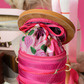 Vendula Pink Ribbon Sewing Box Scrapbook Cotton Reel Bag