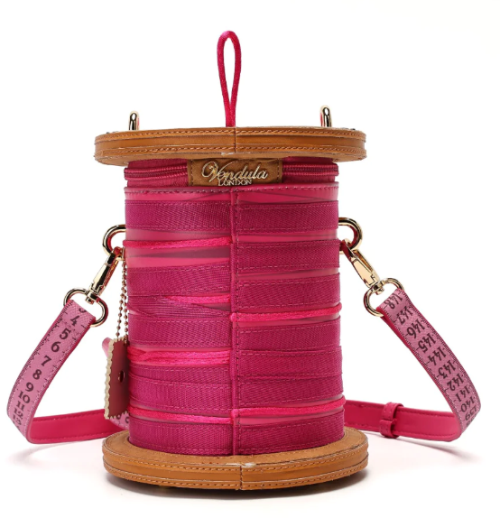 Vendula Pink Ribbon Sewing Box Scrapbook Cotton Reel Bag