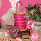 Vendula Pink Ribbon Sewing Box Scrapbook Cotton Reel Bag