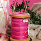 Vendula Pink Ribbon Sewing Box Scrapbook Cotton Reel Bag