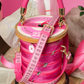 Vendula Pink Ribbon Sewing Box Scrapbook Cotton Reel Bag
