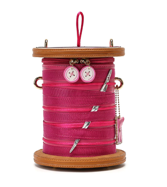 Vendula Pink Ribbon Sewing Box Scrapbook Cotton Reel Bag