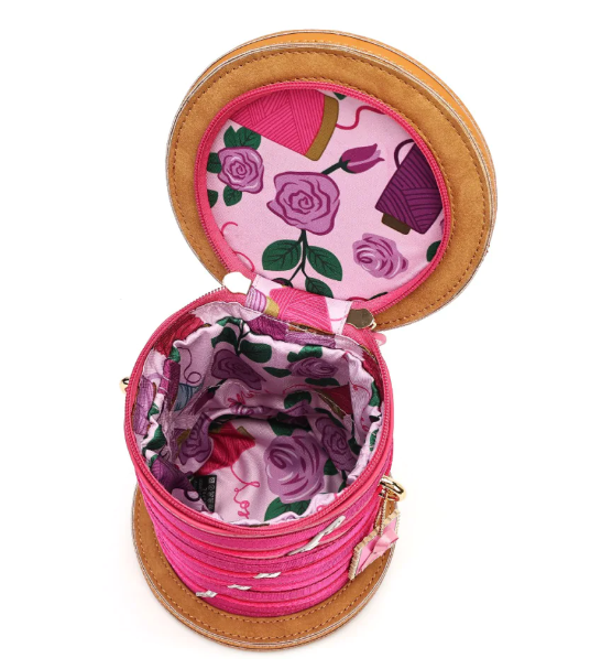 Vendula Pink Ribbon Sewing Box Scrapbook Cotton Reel Bag