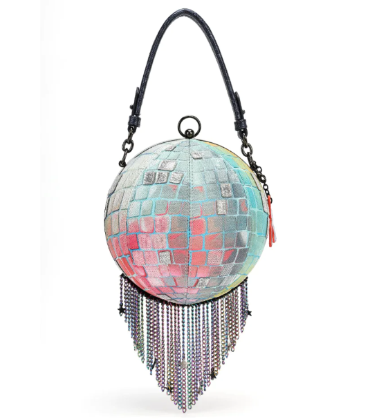 Vendula Kittys Drive In Movie Caturday Night Fever Disco Ball Bag