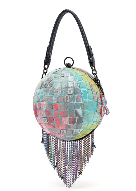 Vendula Kittys Drive In Movie Caturday Night Fever Disco Ball Bag