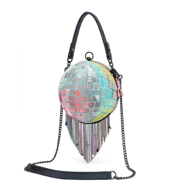 Vendula Kittys Drive In Movie Caturday Night Fever Disco Ball Bag
