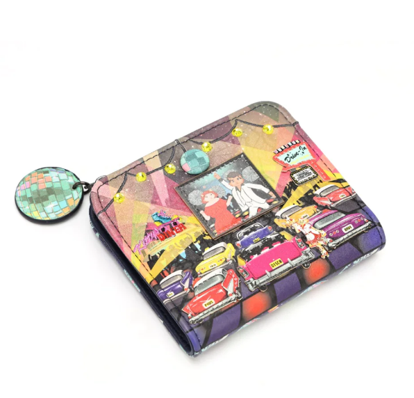 Vendula Kittys Drive In Movie Caturday Night Fever Flexcard Wallet