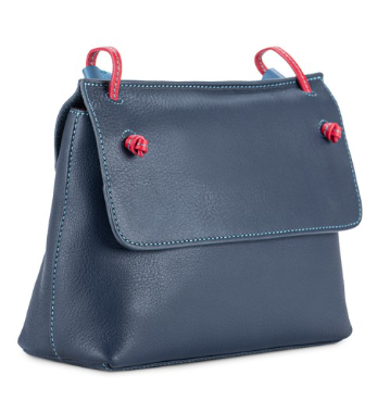 Mywalit Small Flapover Crossbody Blue