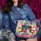Vendula Kittys Drive In Movie Caturday Night Fever Heather Crossbody