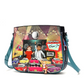 Vendula Kittys Drive In Movie Caturday Night Fever Heather Crossbody