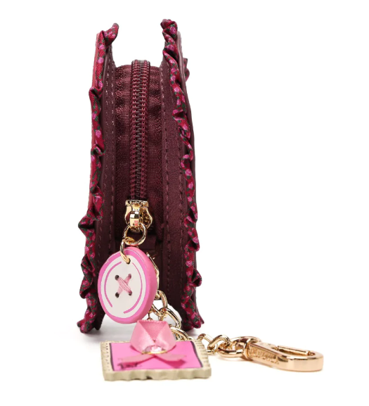 Vendula Pink Ribbon Sewing Box Scrapbook Heart Coin Purse