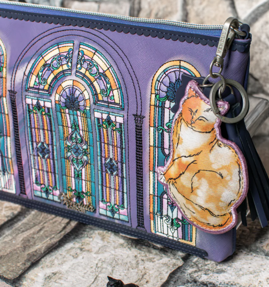 Vendula Cats In The City Orange Cat Key Charm