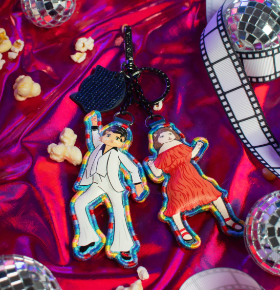 Vendula Kittys Drive In Movie Caturday Night Fever Key Charm