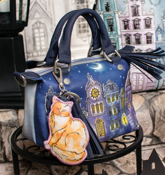 Vendula Cats In The City Orange Cat Key Charm