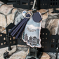 Vendula Cats In The City Grey Cat Key Charm