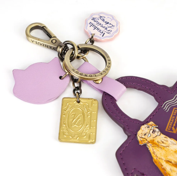 Vendula Travelling Library Bookshop Key Charm