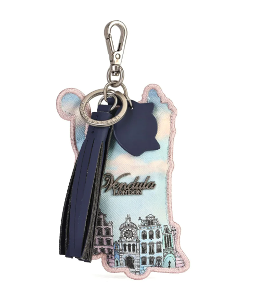 Vendula Cats In The City Grey Cat Key Charm