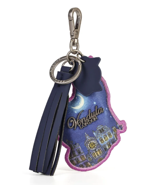 Vendula Cats In The City Orange Cat Key Charm