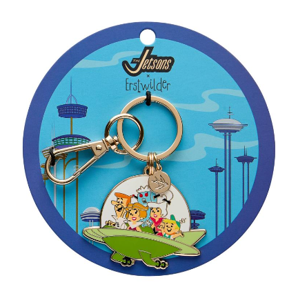 Erstwilder x Hanna Barbera The Jetsons Aerocar Enamel Key Ring