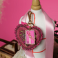 Vendula Pink Ribbon Sewing Box Scrapbook Key Charm