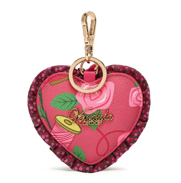 Vendula Pink Ribbon Sewing Box Scrapbook Key Charm