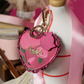 Vendula Pink Ribbon Sewing Box Scrapbook Key Charm