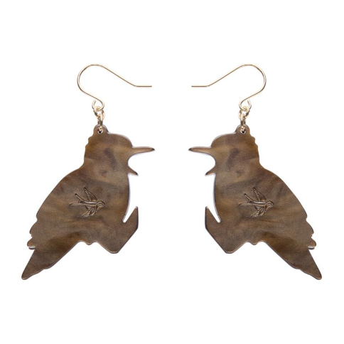 Erstwilder Merry Menagerie Kip The Kookaburra Drop Earrings