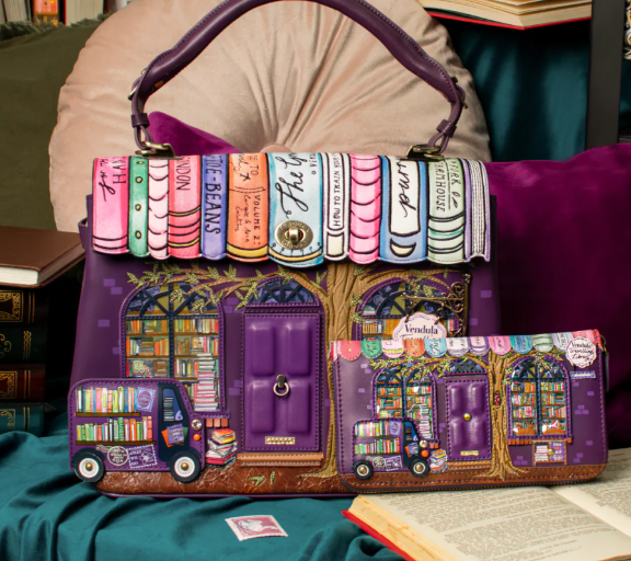 Vendula Travelling Library Bookshop Large Ziparound Wallet