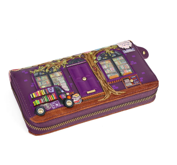 Vendula Travelling Library Bookshop Large Ziparound Wallet