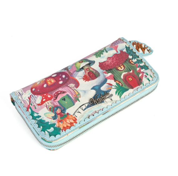 Vendula Fairy Village Snowflake Edition Large Ziparound Crossbody