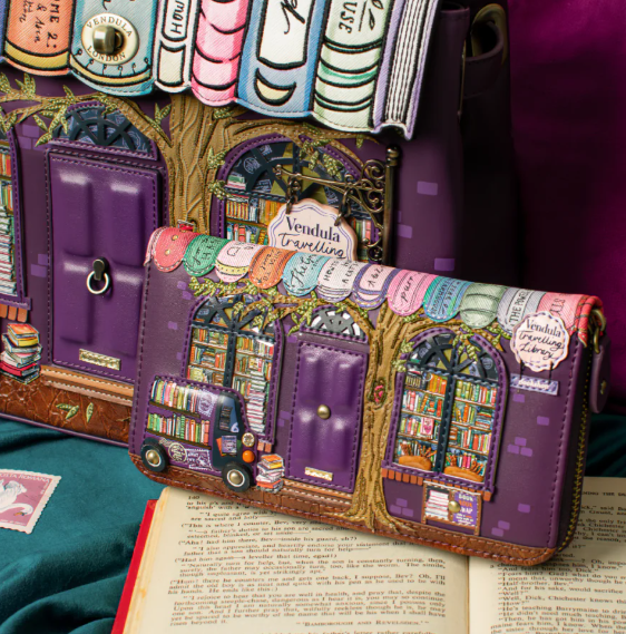 Vendula Travelling Library Bookshop Large Ziparound Wallet
