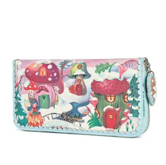 Vendula Fairy Village Snowflake Edition Large Ziparound Crossbody