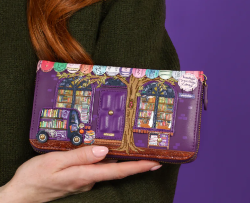 Vendula Travelling Library Bookshop Large Ziparound Wallet