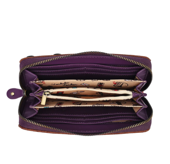 Vendula Travelling Library Bookshop Large Ziparound Wallet