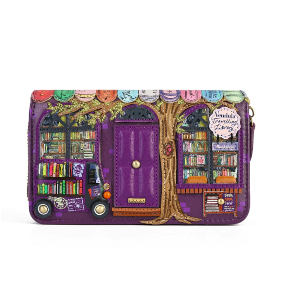 Vendula Travelling Library Bookshop Medium Ziparound Wallet