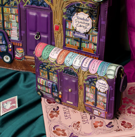 Vendula Travelling Library Bookshop Medium Ziparound Wallet