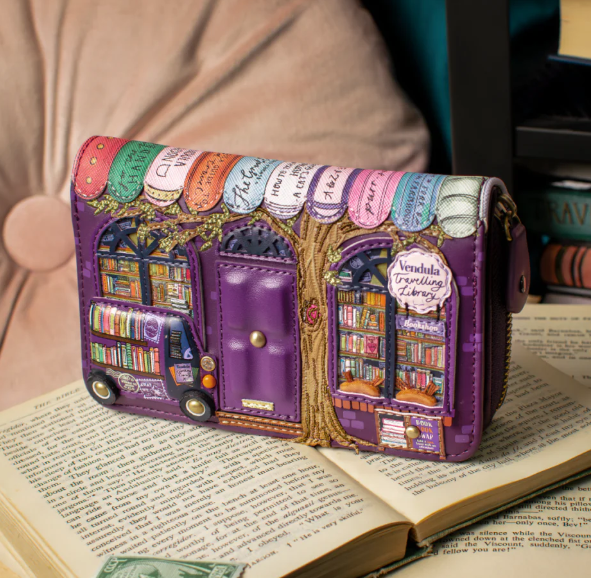 Vendula Travelling Library Bookshop Medium Ziparound Wallet