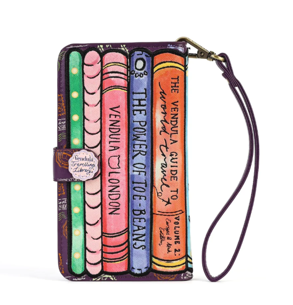 Vendula Travelling Library Bookshop Universal Flip Phone Case