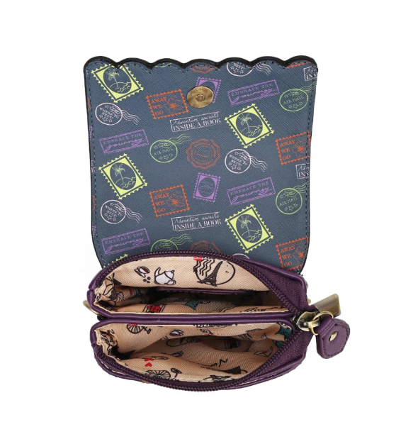 Vendula Travelling Library Bookshop Phone Pouch